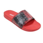 Wholesale - *OUTSIDE OF CA* RED MEN RED BANDANA SLIDE SANDAL 6-ASST SIZE C/P 12, UPC: 134995893696